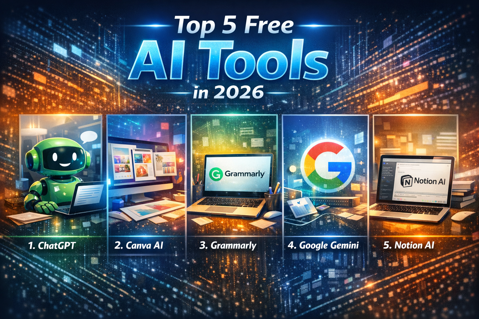 Top 5 Free AI Tools You Should Try in 2026