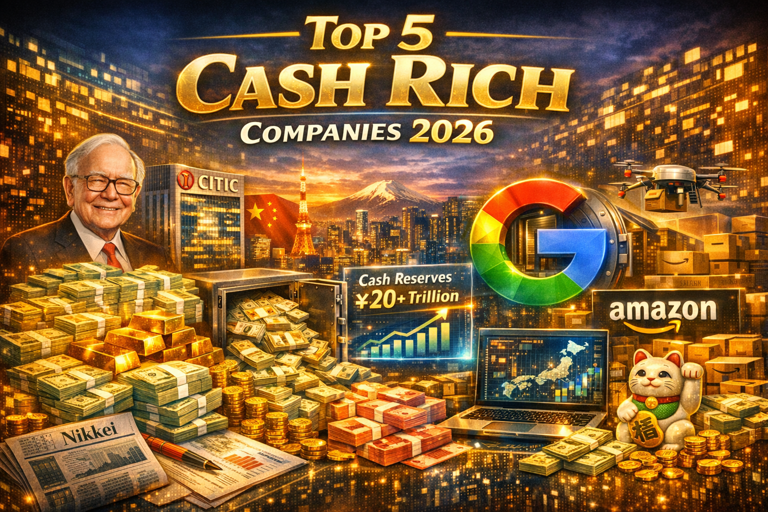 Top 5 World’s Most Cash‑Rich Companies in 2026