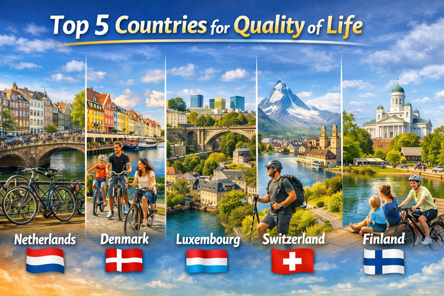 Top 5 Countries for Quality of Life