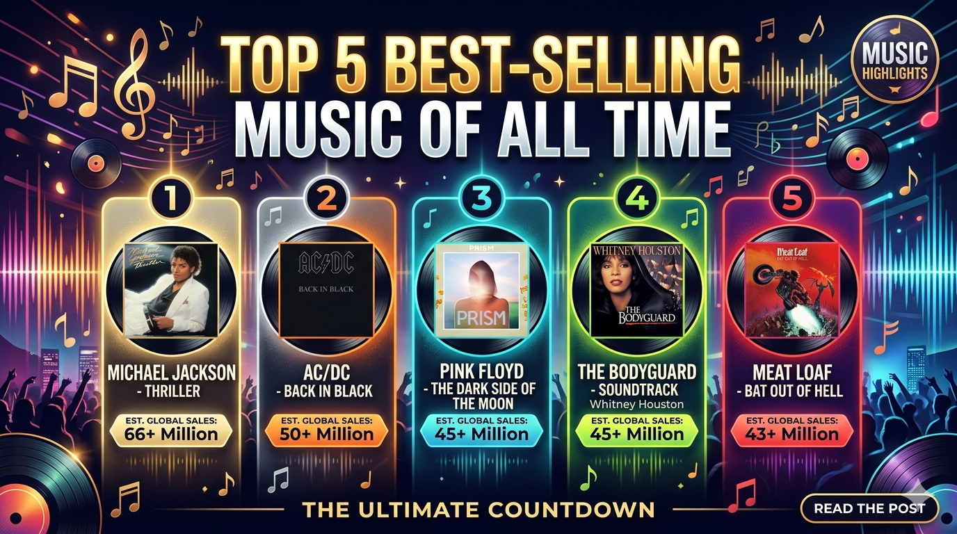 Top 5 Best-Selling Music Albums of All Time