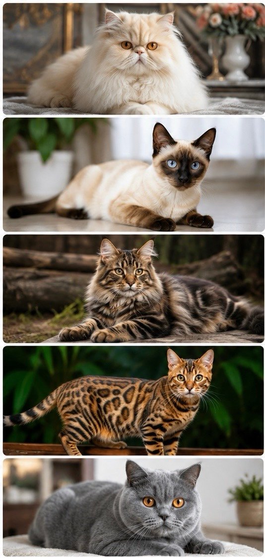 Top 5 Types of Cats
